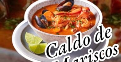 CALDO DE MARISCOS RECETA FACIL